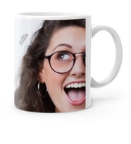 BK Gift Kişiye Özel Face Mug Beyaz Kupa Bardak  4
