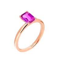 Sirius Oktagon Kesim Pembe Safir Tektaş Yüzük 0731R0024