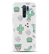 Kılıfland Xiaomi Redmi 9 Kılıf Silikon Resimli Kapak Cactus Pattern Stok 901