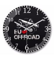 Offroad Duvar Saati Bombeli Gercek Cam