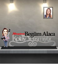 Kişiye Özel Fotoğrafçı Karikatürlü Kolay Yetişmiyor Ahşap Biblo Bayan-3