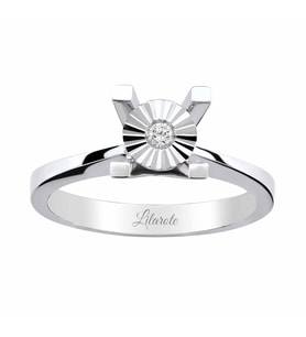 0.03 Ct Tektaş Pırlanta Yüzük