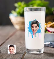 BK Gift Kişiye Özel Erkek Karikatürlü Rakı Bardağı-31 (Beyaz)