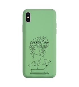 Iphone X Çizgi Tasarımlı Yeşil Lansman Telefon Kılıfı