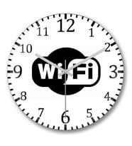 İnternet Wi Fi Duvar Saati Bombeli Gercek Cam