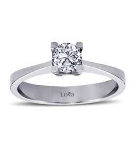 Lova H Renk 0,40 Karat Pırlanta Tektaş Yüzük - 1010012