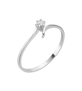 Sirius G Renk 0,05 Karat Pırlanta Tektaş Yüzük 0717R0012