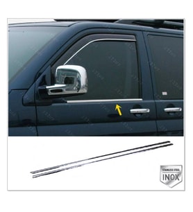 VW T5 Transporter Krom Cam Çıtası 2 prç. 2003-2015 P. Çelik