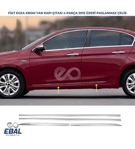 Fiat EGEA SEDAN-HB Krom Yan Kapı Çıtası 4 kapı 2015 üzeri P.ÇELİK