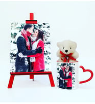 Sevgiliye Özel Fotoğraf Baskılı Set