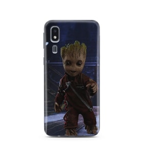 Baby Groot Tasarım Süper Şeffaf Silikon Telefon Kılıfı Samsung A2 Core
