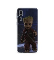 Baby Groot Tasarım Süper Şeffaf Silikon Telefon Kılıfı Samsung A2 Core