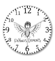 Davinci Demons Duvar Saati Bombeli Gercek Cam