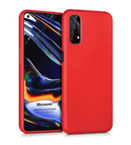 Microsonic Matte Silicone Realme 7 Kılıf Kırmızı