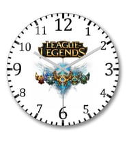 Legue of Legends Lol Duvar Saati Bombeli Gercek Cam