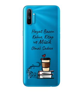 Hayat Bazen Tasarımlı Süper Şeffaf Silikon Telefon Kılıfı Oppo Realmi C3