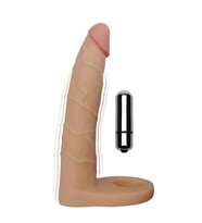 Lilitu Shop 17,8 cm Realistik Titreşimli  Dildo & Penis Halkası