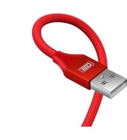 Earldom EC-015 Apple Telefonu İçin 2.1A Hızlı Şarj ve Data Kablosu Kırmızı Örgü İpli