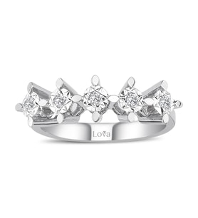 Lova 1 Karat Efektli Pırlanta Beştaş Yüzük - 1070105