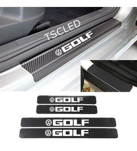 Volkswagen Golf Karbon Kapı Eşiği Koruma Sticker (4 Adet)
