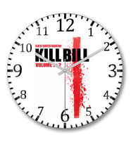 Kill Bill Duvar Saati Bombeli Gercek Cam