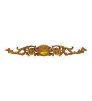 Decogold Küçük Kapı Tacı Dekoratif Motif Süsü Kahve Eskitme Dgm-35