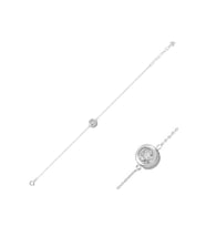 5mm Zirkon Tektaş Kadın Gümüş Bileklik