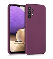Microsonic Matte Silicone Samsung Galaxy A32 Kılıf Mor