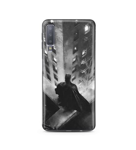 Batman Tasarım Süper Şeffaf Silikon Telefon Kılıfı Samsung A7 (2018)