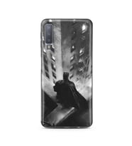 Batman Tasarım Süper Şeffaf Silikon Telefon Kılıfı Samsung A7 (2018)
