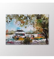 Arty Tablo Suluboya Tekneler Tablo (Karışık)
