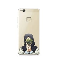 Kapalı Çiçekli Kız Tasarımlı Süper Şeffaf Silikon Telefon Kılıfı Huawei P10 Lite