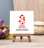 Kadınlar Günü Hediyesi Masa Dekoru - 4