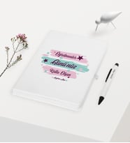 BK Gift Kişiye Özel Öğretmenler Gününüz Kutlu Olsun Temalı Beyaz Defter Kalem Hediye Seti - 4