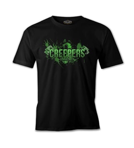 Minecraft - Creepers Siyah Erkek Tshirt