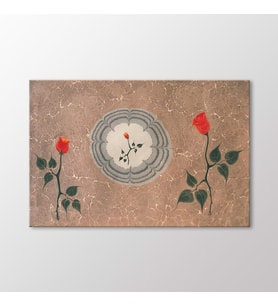 Arty Tablo Kırmızı Çiçekler Tablo (Karışık)
