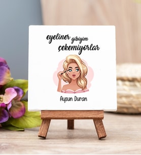 Eyeliner Gibiyim Çekemiyorlar Taş Dekor