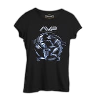 AVP - Alien vs. Predator Siyah Kadın Tshirt