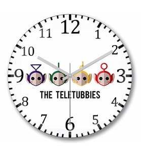 The Teletubbies  Duvar  Saati  Bombeli  Gercek Cam