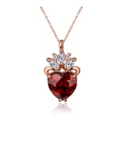 Kalbimin Tacı Rose Gümüş Kolye