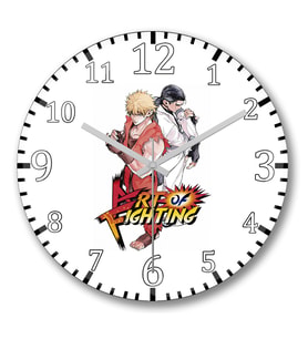 Art of Fighting Ryo e Robert Duvar Saati Bombeli Gercek Cam
