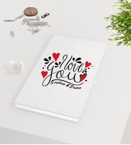 BK Gift Kişiye Özel Sevgililer Günü Beyaz Defter-76