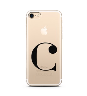 Iphone 7 Harf Tasarımlı Telefon Kılıfı C-Harfi 