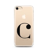 Iphone 7 Harf Tasarımlı Telefon Kılıfı C-Harfi 