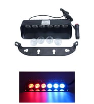 Araç Içi Vantuzlu Çakar Lamba Cam Çakar Kırmızı-mavi 12v 6 Ledli