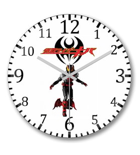 Kamen Rider Kiva Duvar Saati Bombeli Gercek Cam