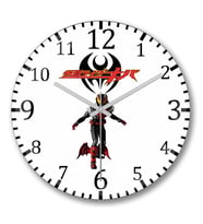 Kamen Rider Kiva Duvar Saati Bombeli Gercek Cam