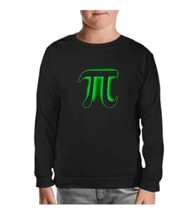 Matematik - Pi 10 Siyah Çocuk Sweatshirt