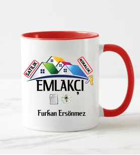Emlakçı Kupa Bardağı Kırmızı