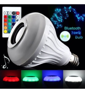 pazariz Bluetooth Hoparlörlü LED Ampül Renkli